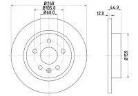Disque de frein 8DD 355 116-581 Hella
