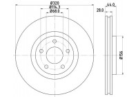 Disque de frein 8DD 355 116-761 Hella