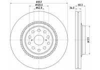 Disque de frein 8DD 355 116-921 Hella