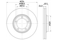 Disque de frein 8DD 355 117-381 Hella