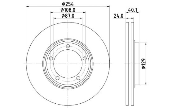 Disque de frein 8DD 355 117-381 Hella
