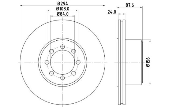 Disque de frein 8DD 355 117-481 Hella