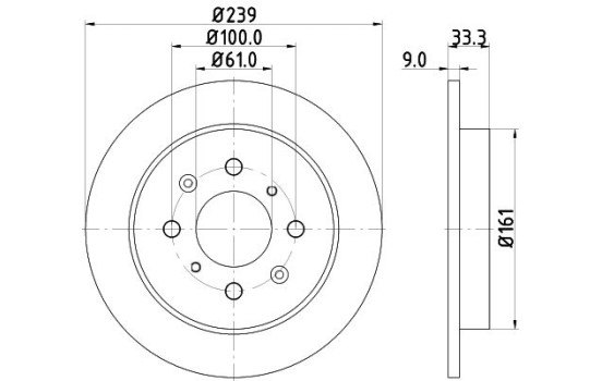 Disque de frein 8DD 355 117-871 Hella, Image 4