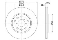 Disque de frein 8DD 355 117-881 Hella