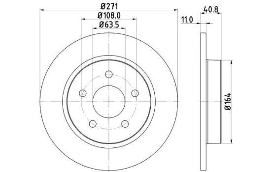 Disque de frein 8DD 355 118-221 Hella