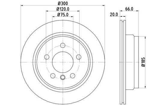 Disque de frein 8DD 355 118-271 Hella