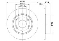 Disque de frein 8DD 355 118-731 Hella
