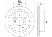Disque de frein 8DD 355 119-091 Hella