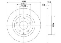 Disque de frein 8DD 355 119-391 Hella