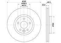 Disque de frein 8DD 355 119-511 Hella
