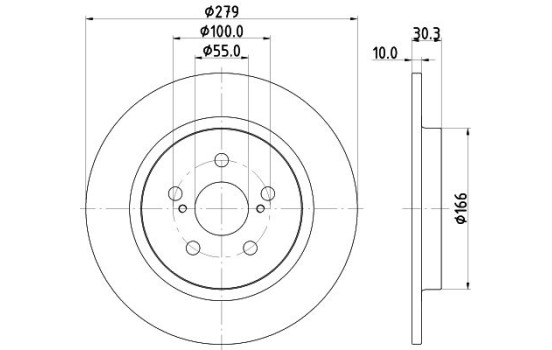 Disque de frein 8DD 355 120-191 Hella