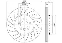 Disque de frein 8DD 355 120-771 Hella