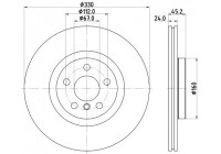 Disque de frein 8DD 355 122-641 Hella