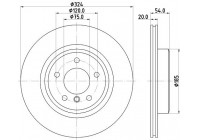 Disque de frein 8DD 355 123-451 Hella