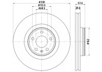 Disque de frein 8DD 355 125-171 Hella