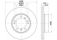 Disque de frein 8DD 355 125-451 Hella