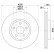 Disque de frein 8DD 355 125-511 Hella