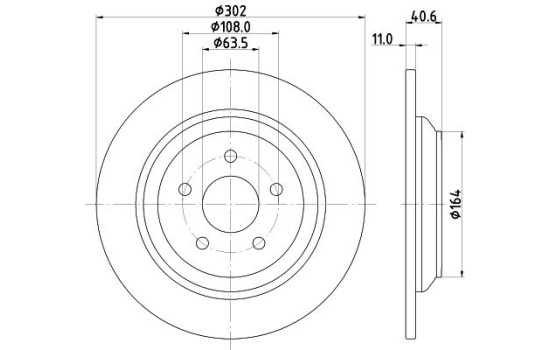Disque de frein 8DD 355 126-571 Hella, Image 4