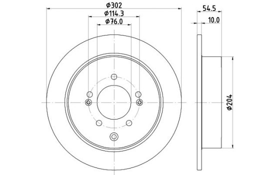 Disque de frein 8DD 355 126-671 Hella