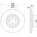 Disque de frein 8DD 355 127-081 Hella