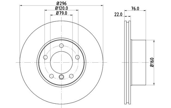 Disque de frein 8DD 355 127-251 Hella