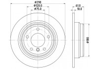 Disque de frein 8DD 355 127-271 Hella