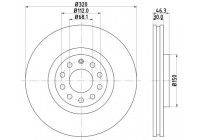 Disque de frein 8DD 355 127-591 Hella