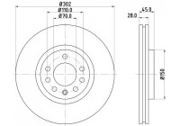 Disque de frein 8DD 355 127-831 Hella