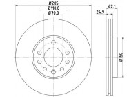 Disque de frein 8DD 355 127-841 Hella