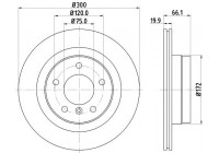 Disque de frein 8DD 355 128-361 Hella
