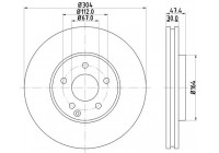 Disque de frein 8DD 355 128-641 Hella