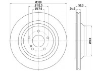 Disque de frein 8DD 355 128-751 Hella