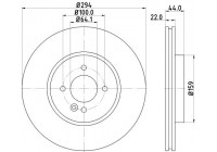 Disque de frein 8DD 355 129-021 Hella