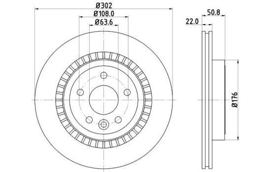 Disque de frein 8DD 355 129-151 Hella