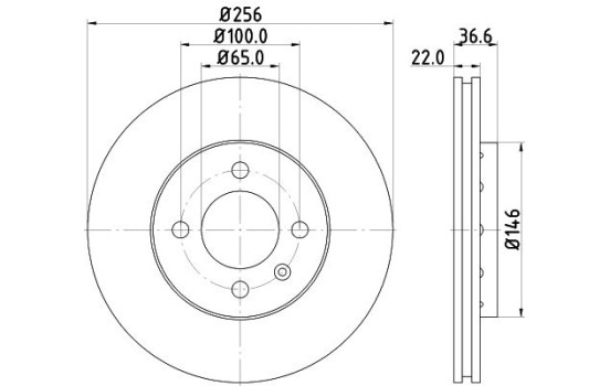 Disque de frein 8DD 355 129-441 Hella