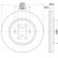 Disque de frein 8DD 355 129-541 Hella