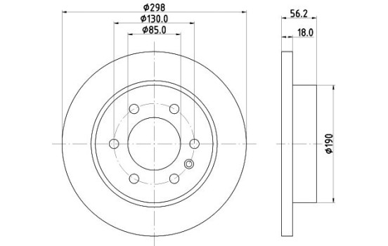 Disque de frein 8DD 355 131-831 Hella