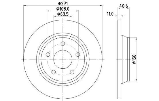 Disque de frein 8DD 355 132-031 Hella, Image 4