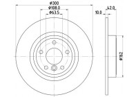 Disque de frein 8DD 355 132-391 Hella