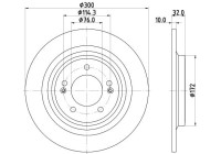 Disque de frein 8DD 355 134-731 Hella