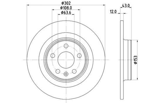 Disque de frein 8DD 8DD 355 126-991 Hella