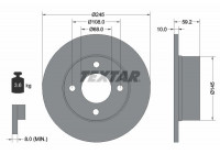 Disque de frein 92026100 Textar