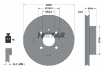 Disque de frein 92027300 Textar