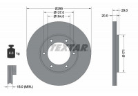 Disque de frein 92035600 Textar