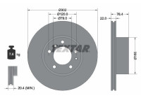 Disque de frein 92042203 Textar