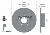 Disque de frein 92042900 Textar