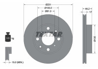 Disque de frein 92046500 Textar