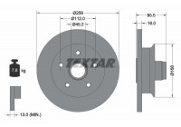 Disque de frein 92053000 Textar