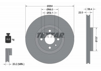Disque de frein 92055203 Textar