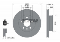 Disque de frein 92056000 Textar